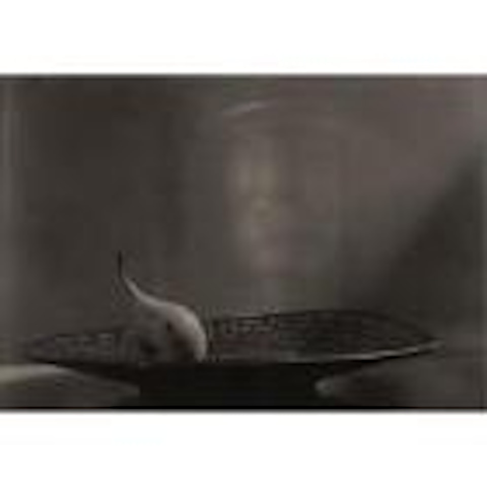 Pear on a crooked plate by Josef Sudek