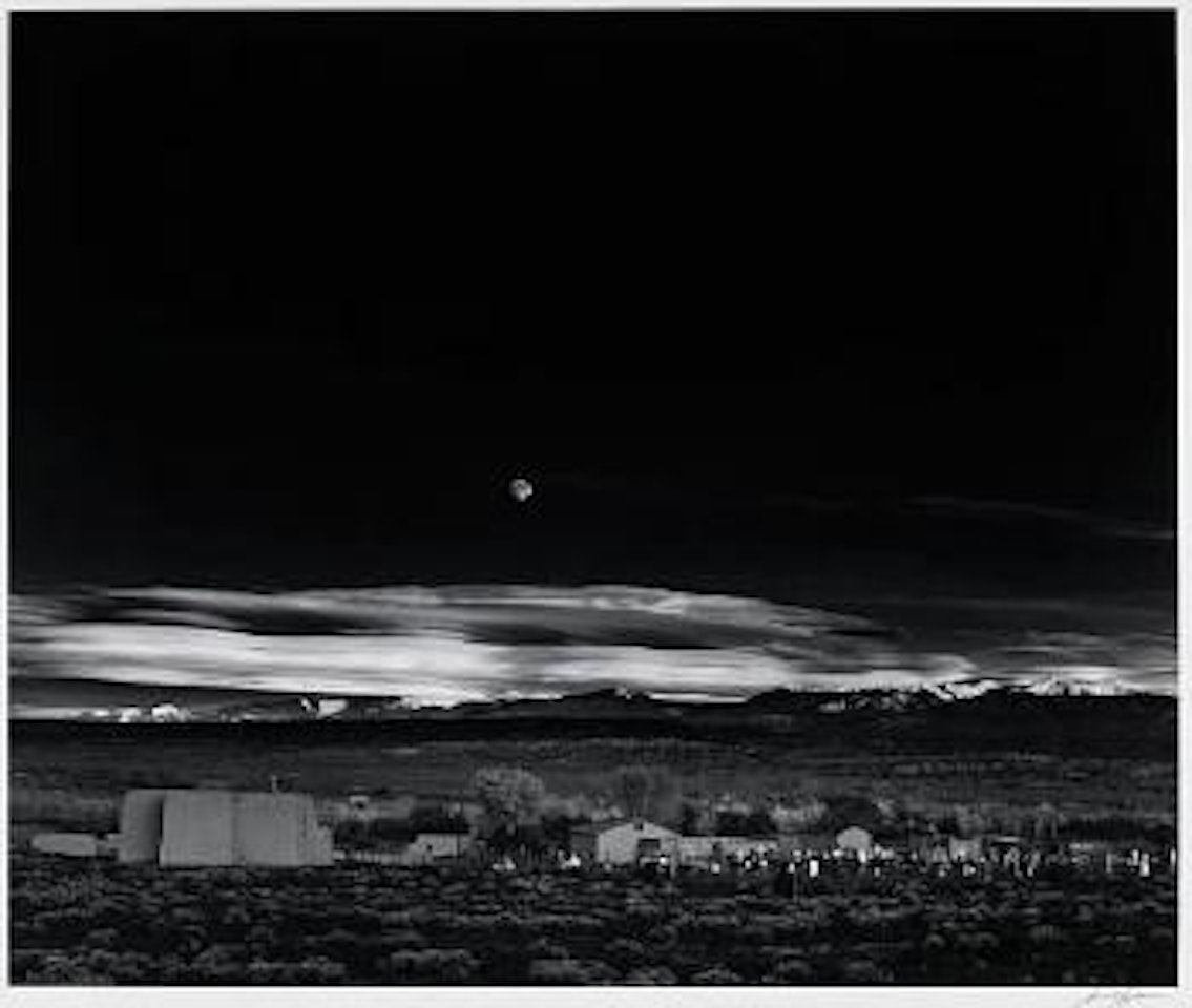 Moonrise, Hernandez, New Mexico by Ansel Adams