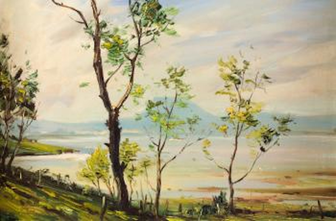 Trees by the Lough by Kenneth Webb