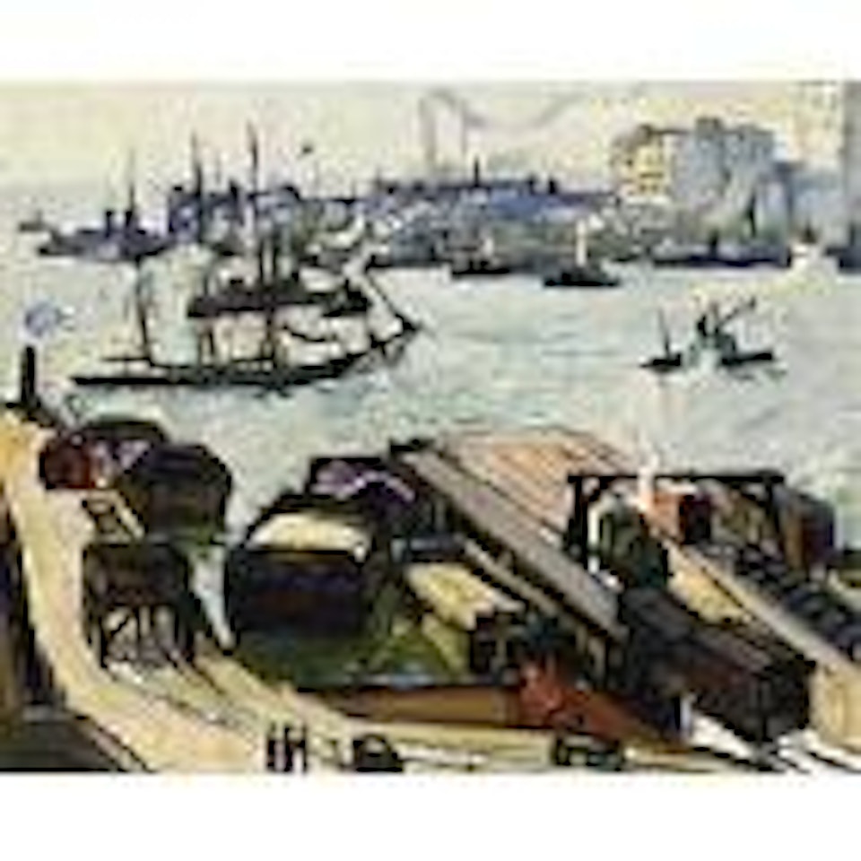 East River, New York: Manhattan from Brooklyn by Hayley Lever
