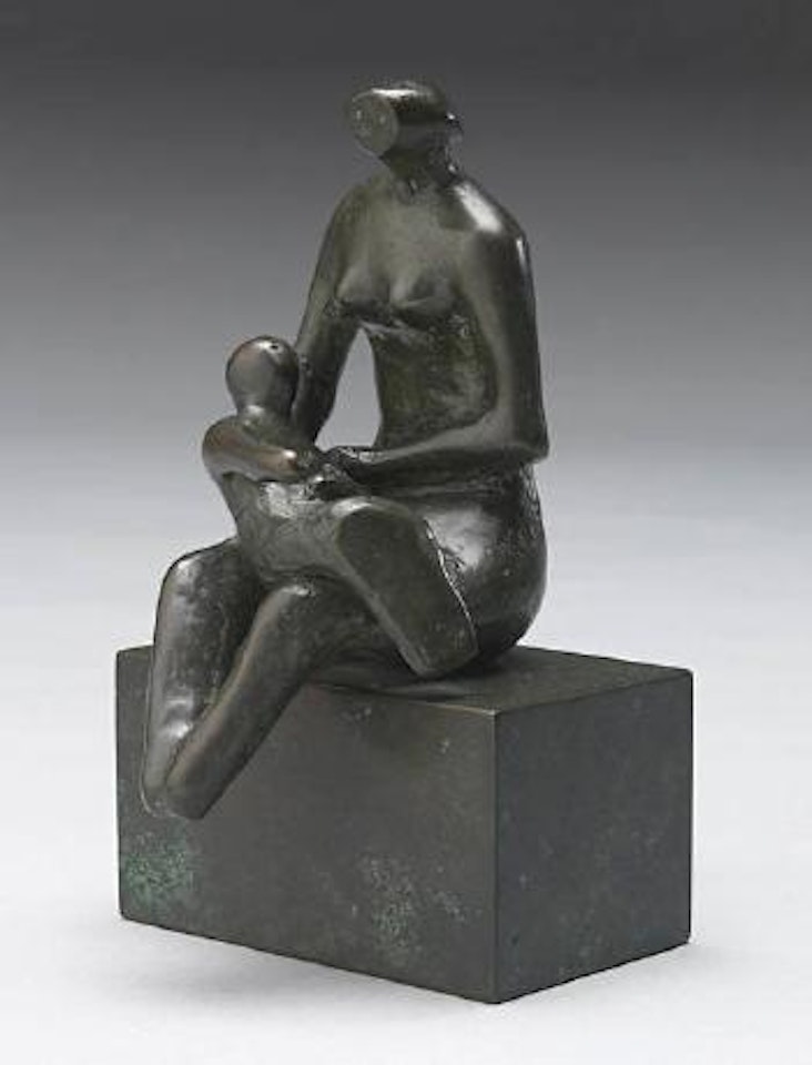 Maquette for Mother with Child on Lap by Henry Moore