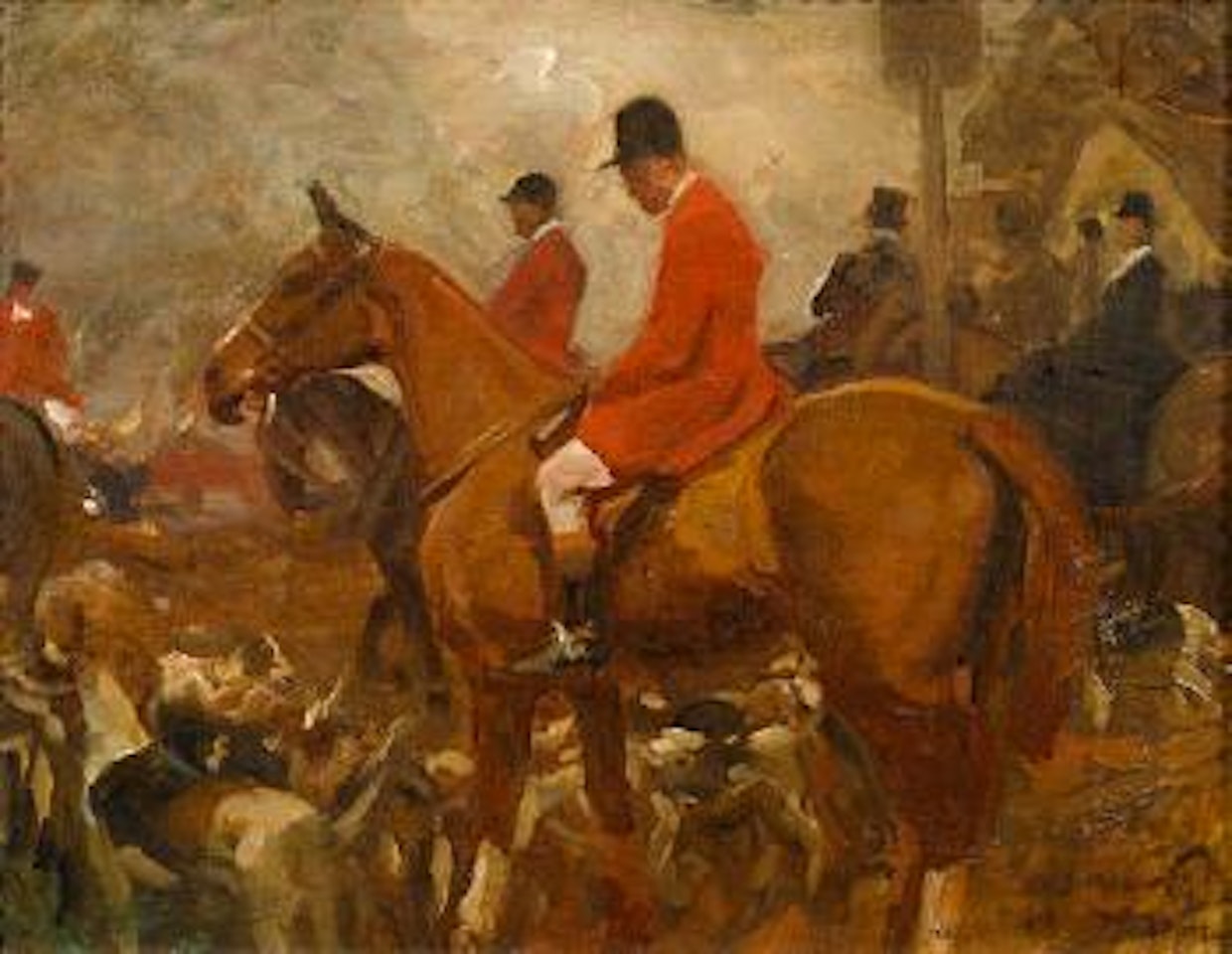 Hunt Study by Alfred James Munnings