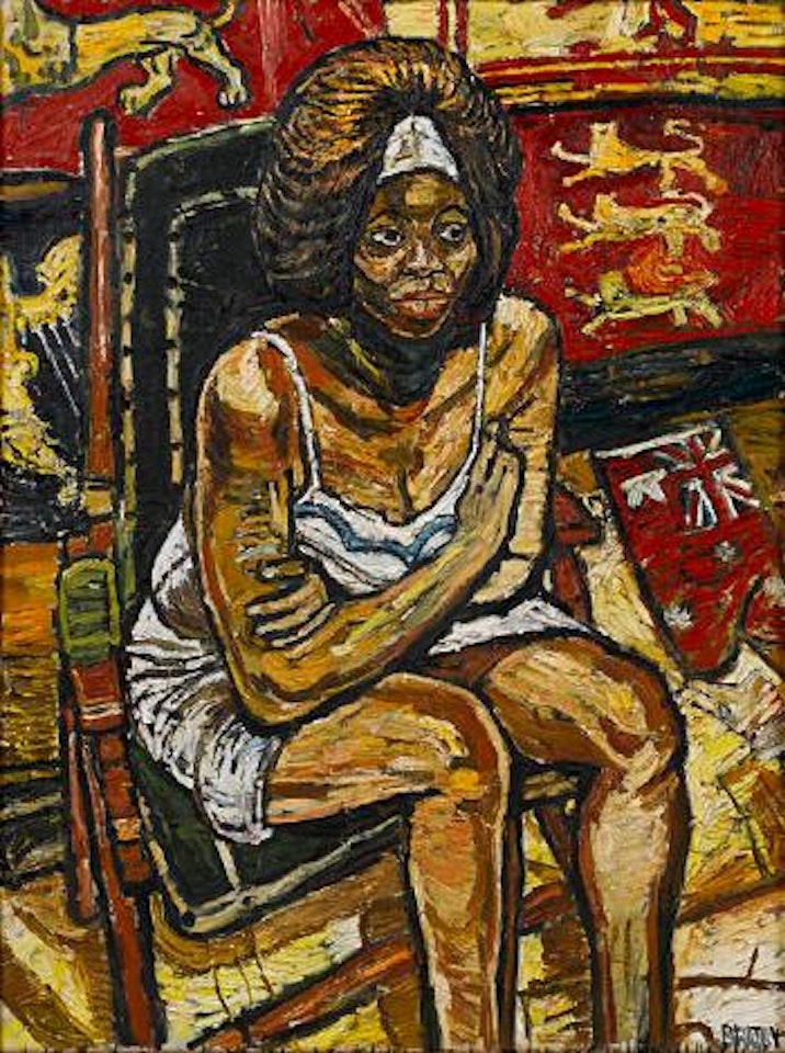 Maria in White Slip by John Bratby