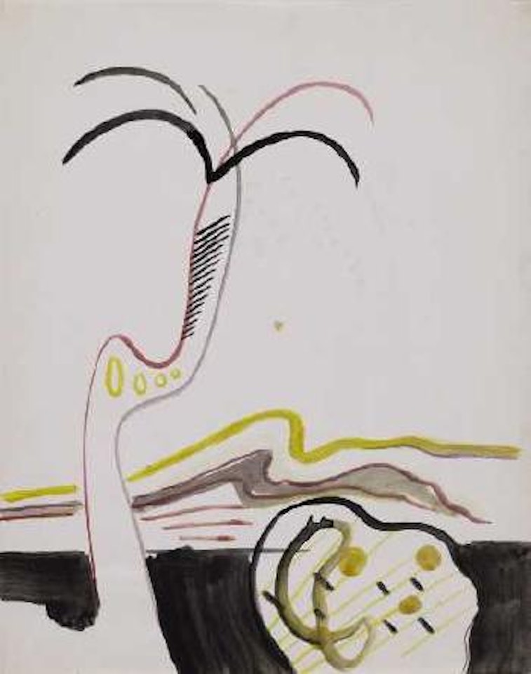 Ohne Titel (Palme) by Sigmar Polke