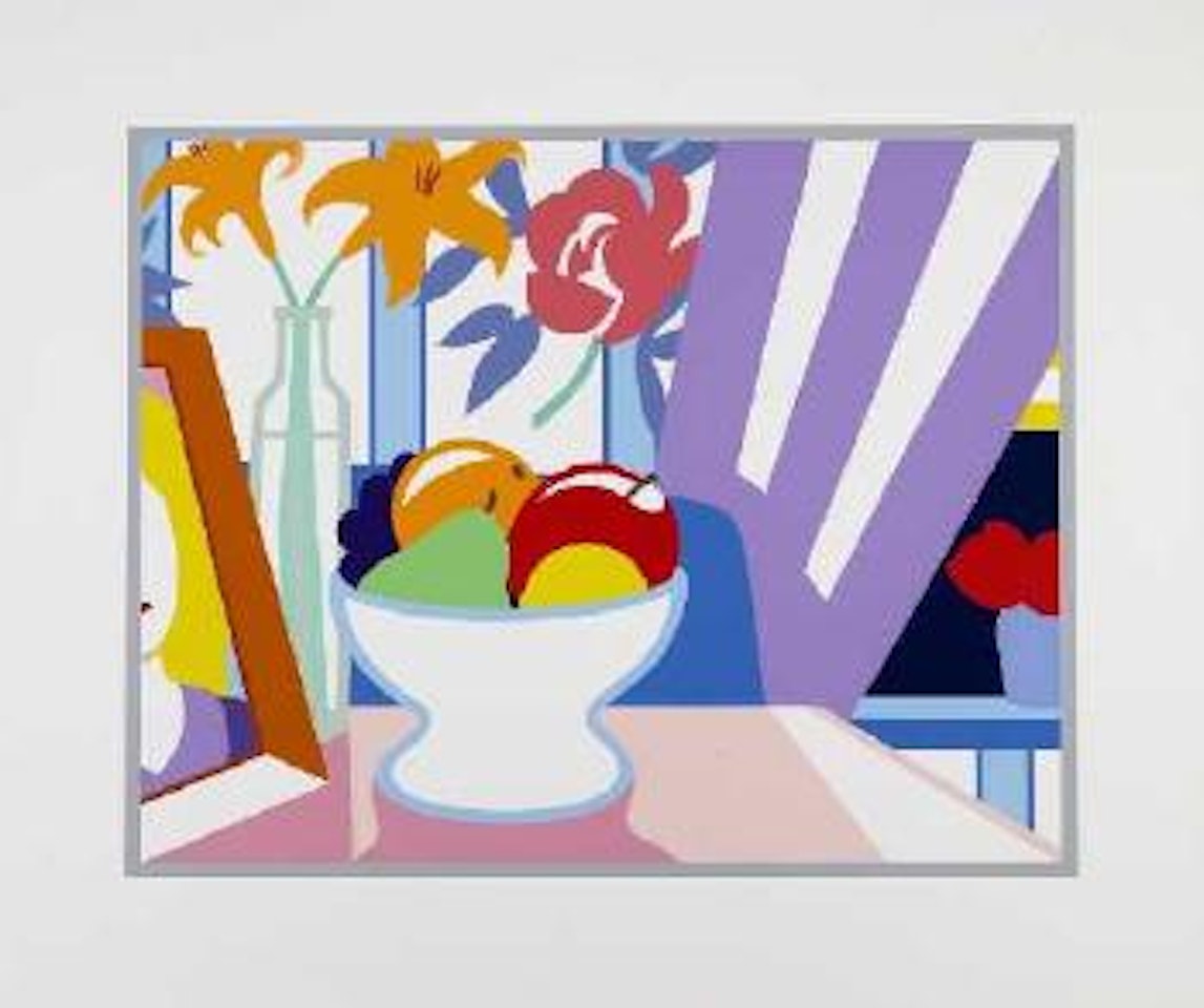 Still-Life with lilies and fruit by Tom Wesselmann