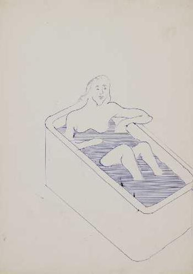 Ohne Titel (Frau in Badewanne) by Sigmar Polke