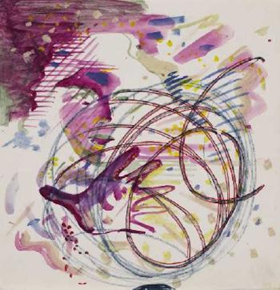 Ohne Titel (Gesicht mit Hand) by Sigmar Polke