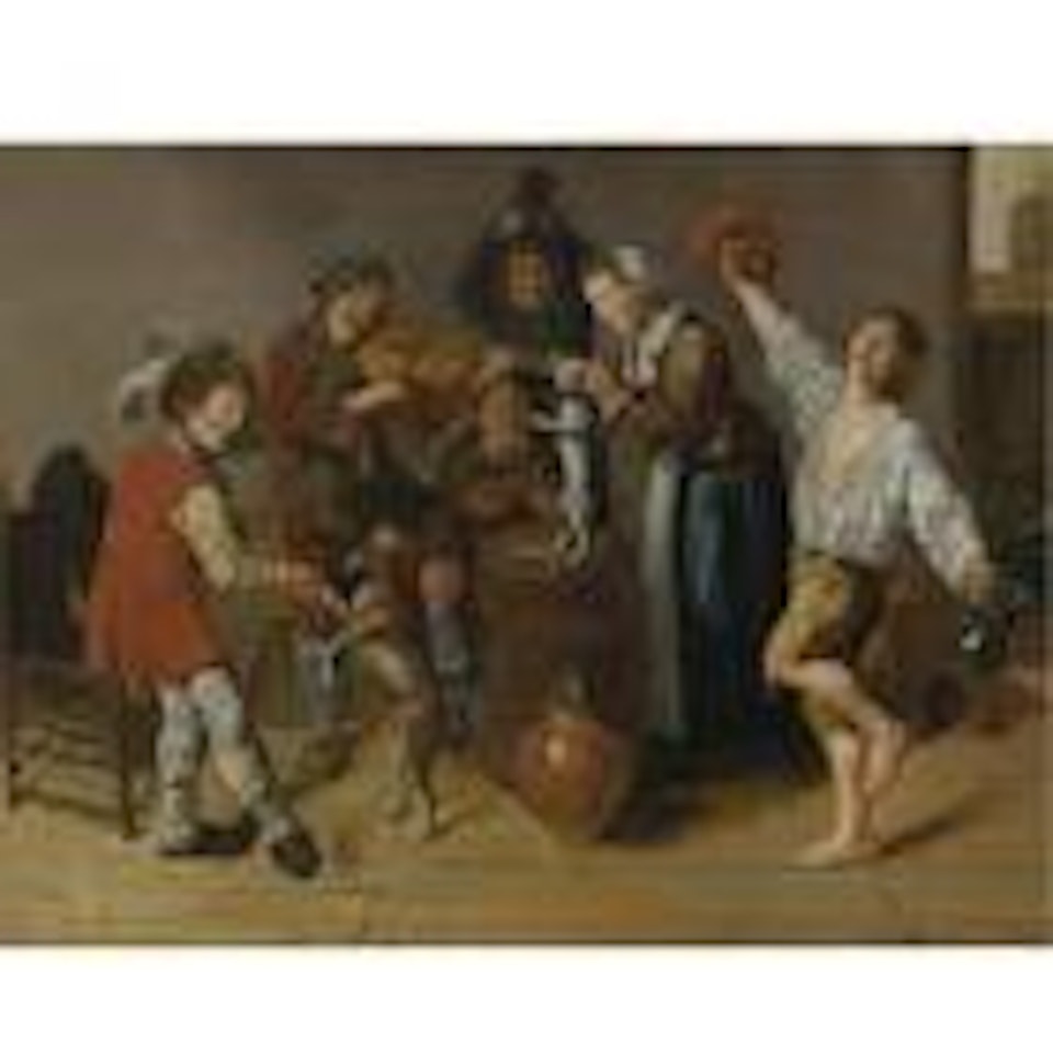 Children playing and merrymaking by Jan Miense Molenaer