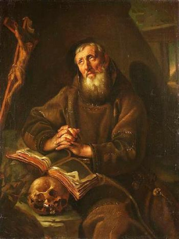 Der Hl. Franziskus im Gebet by Christian Wilhelm Ernst Dietrich