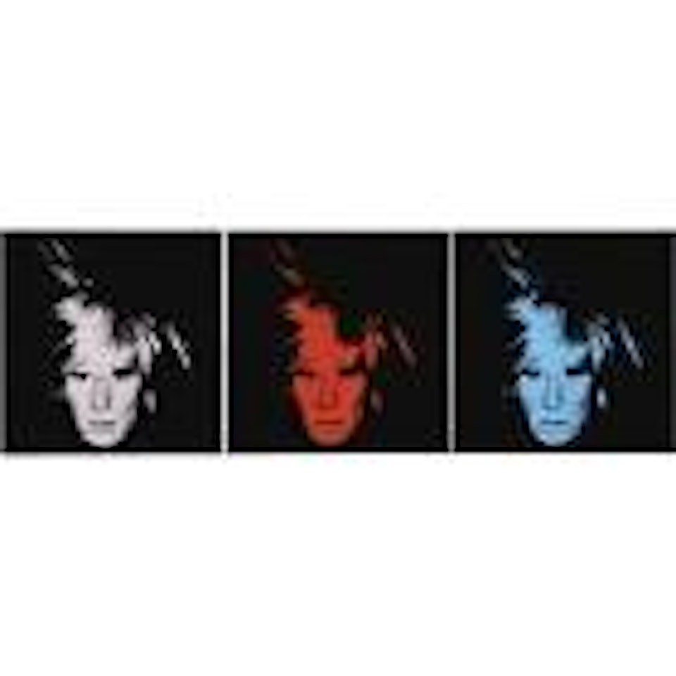 Three self-portraits by Andy Warhol