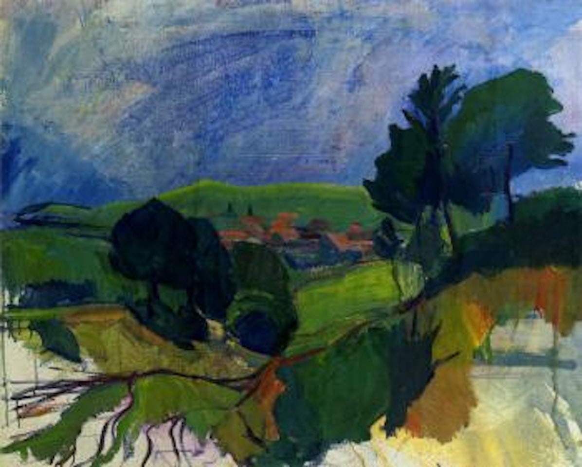 Landschaft bei Ruppersdorf, NÖ by Herbert Boeckl