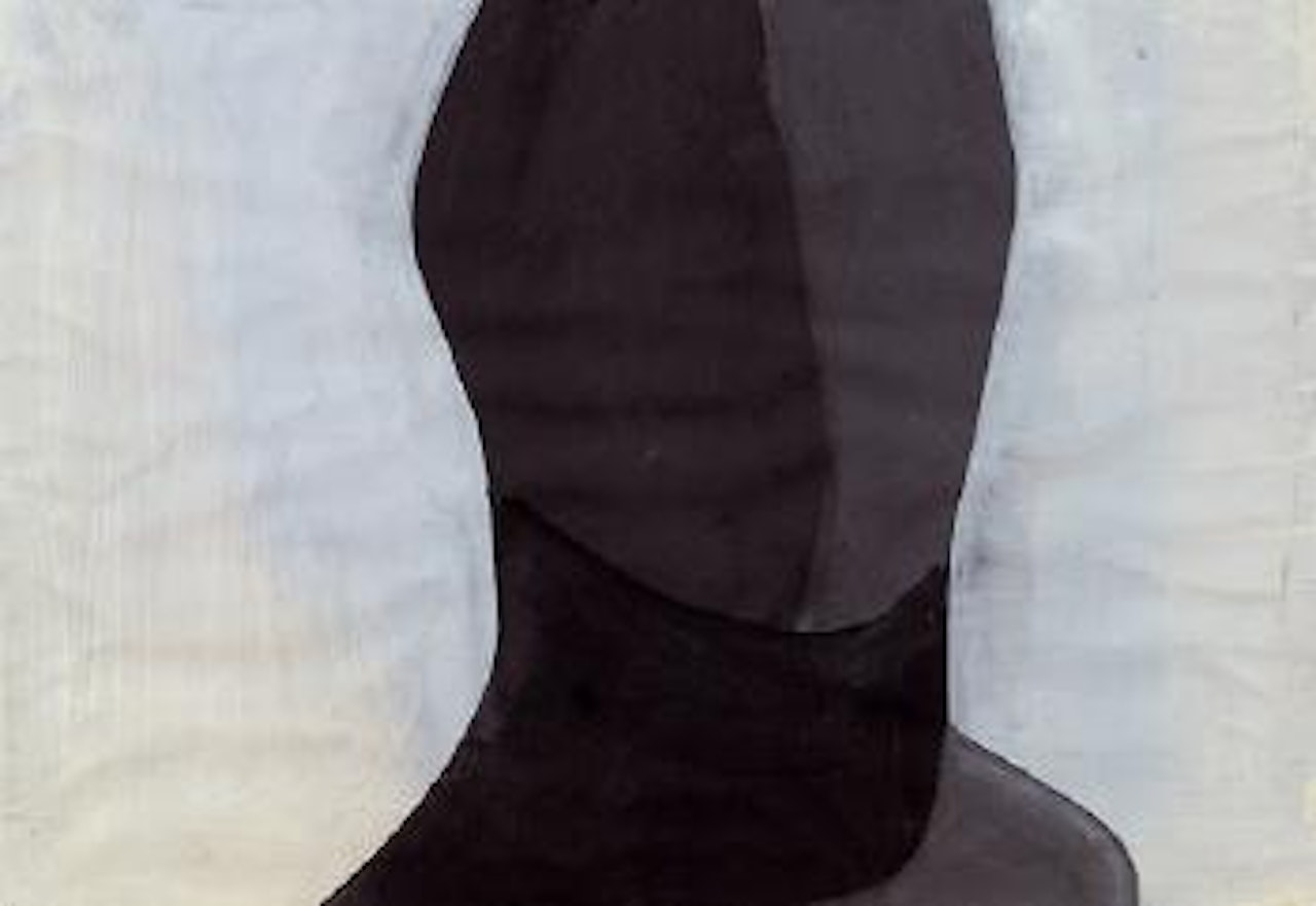 Schwarzer Kopf by Maria Lassnig