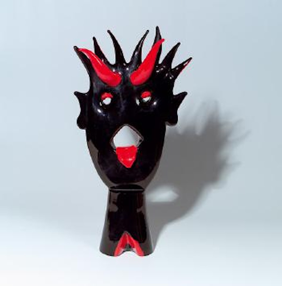 Devil, from the Venetian Heads series by Kiki Kogelnik
