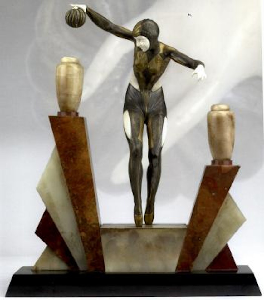 Tischlampe mit Tänzerin by Demetre Chiparus