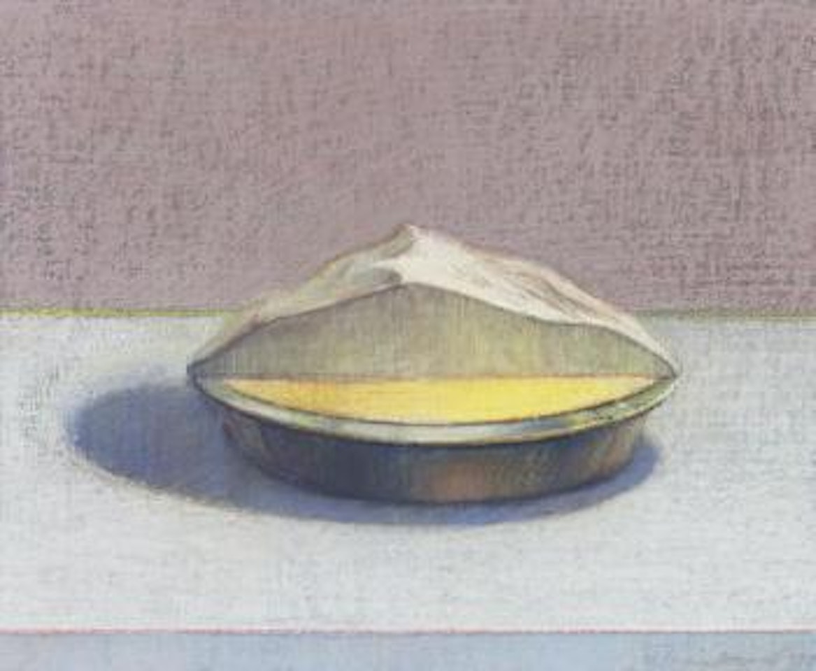 1/2 lemon meringue pie by Wayne Thiebaud
