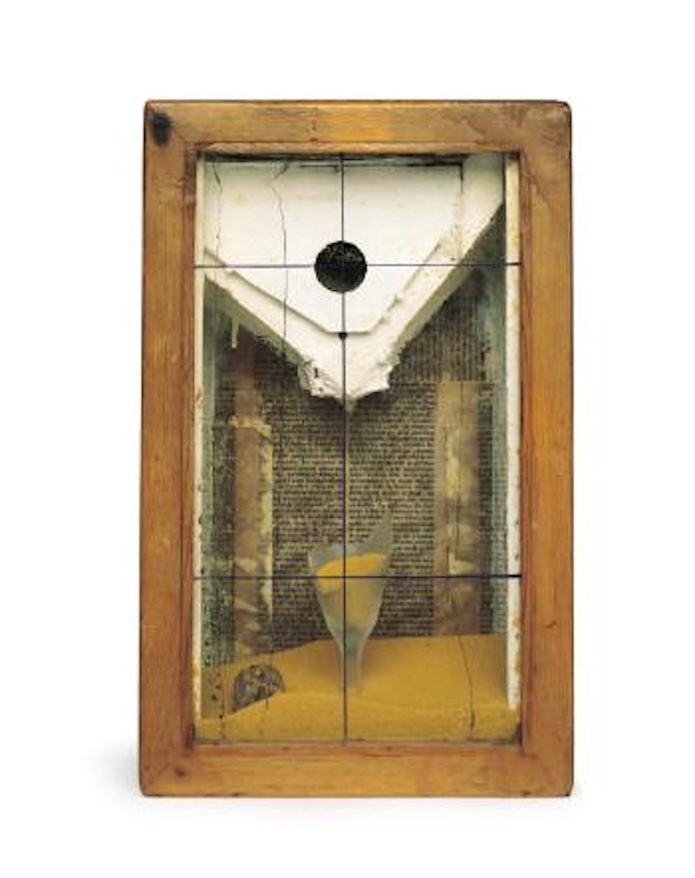 Untitled (Yellow sand fountain) by Joseph Cornell