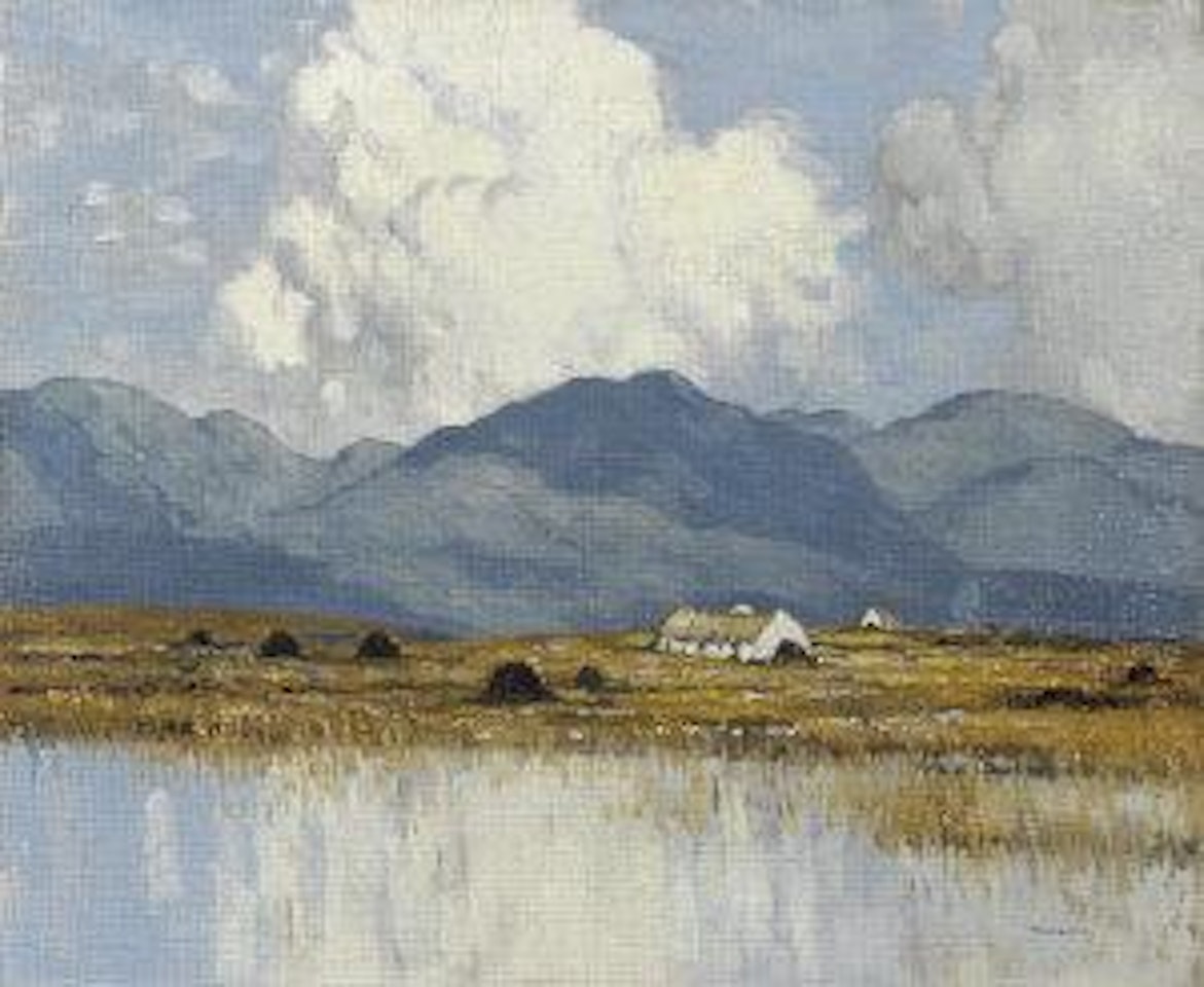Connemara cottages by Paul Henry