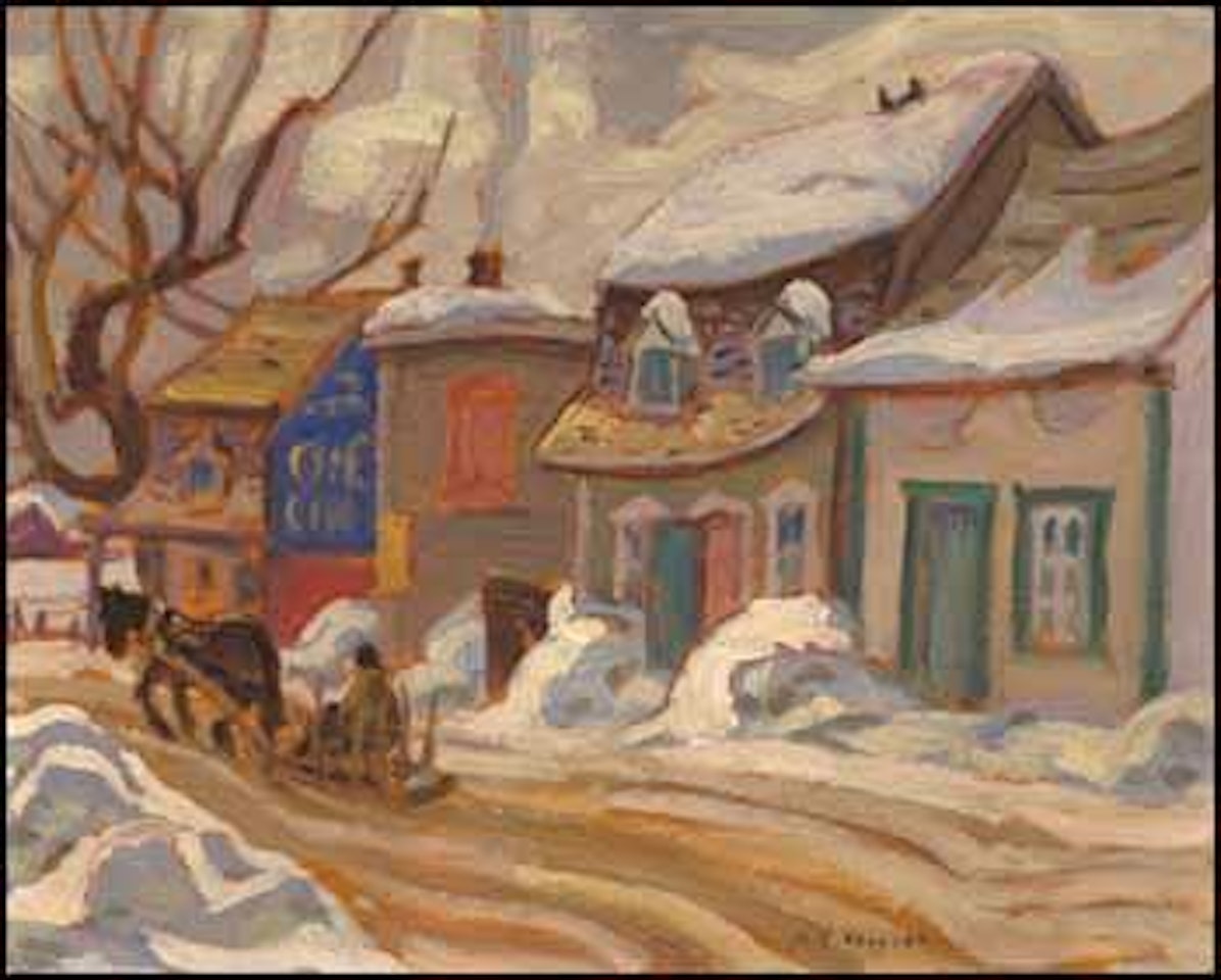 A Street in Baie Saint-Paul by Alexander Young Jackson
