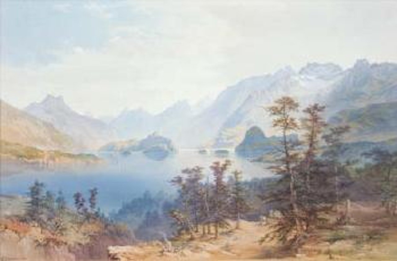 Lake Manapouri, South Island, New Zealand by Nicholas Chevalier