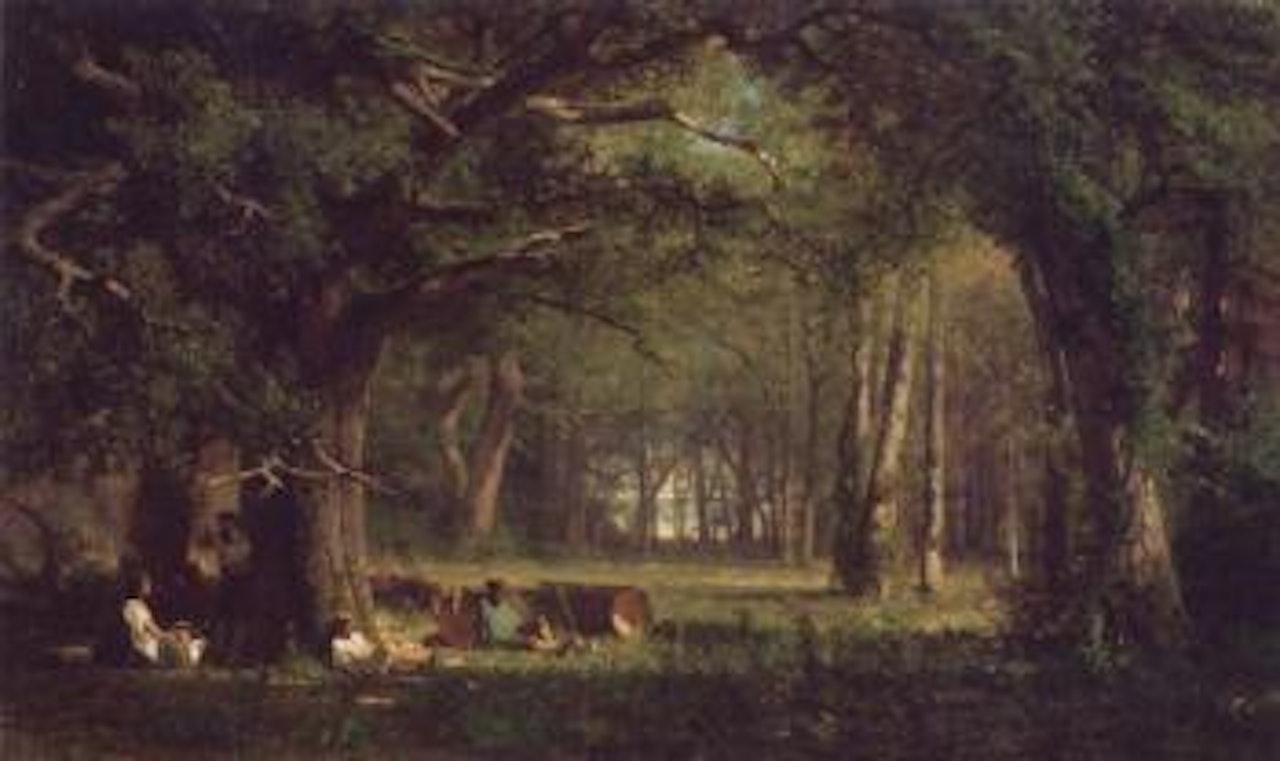 Woods at Fontainebleau by Thomas Hill