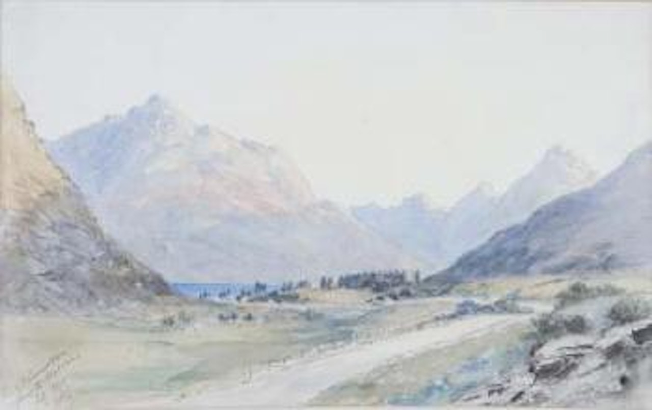 Road to Queenstown from the Shotover by Charles Decimus Barraud