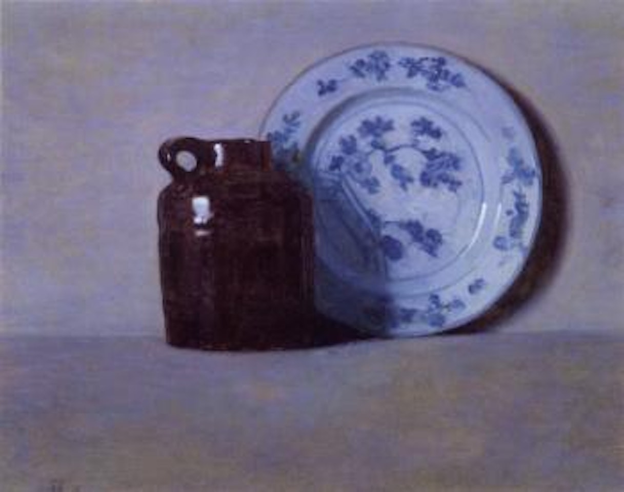 Still life with plate and jug by Newell Convers Wyeth