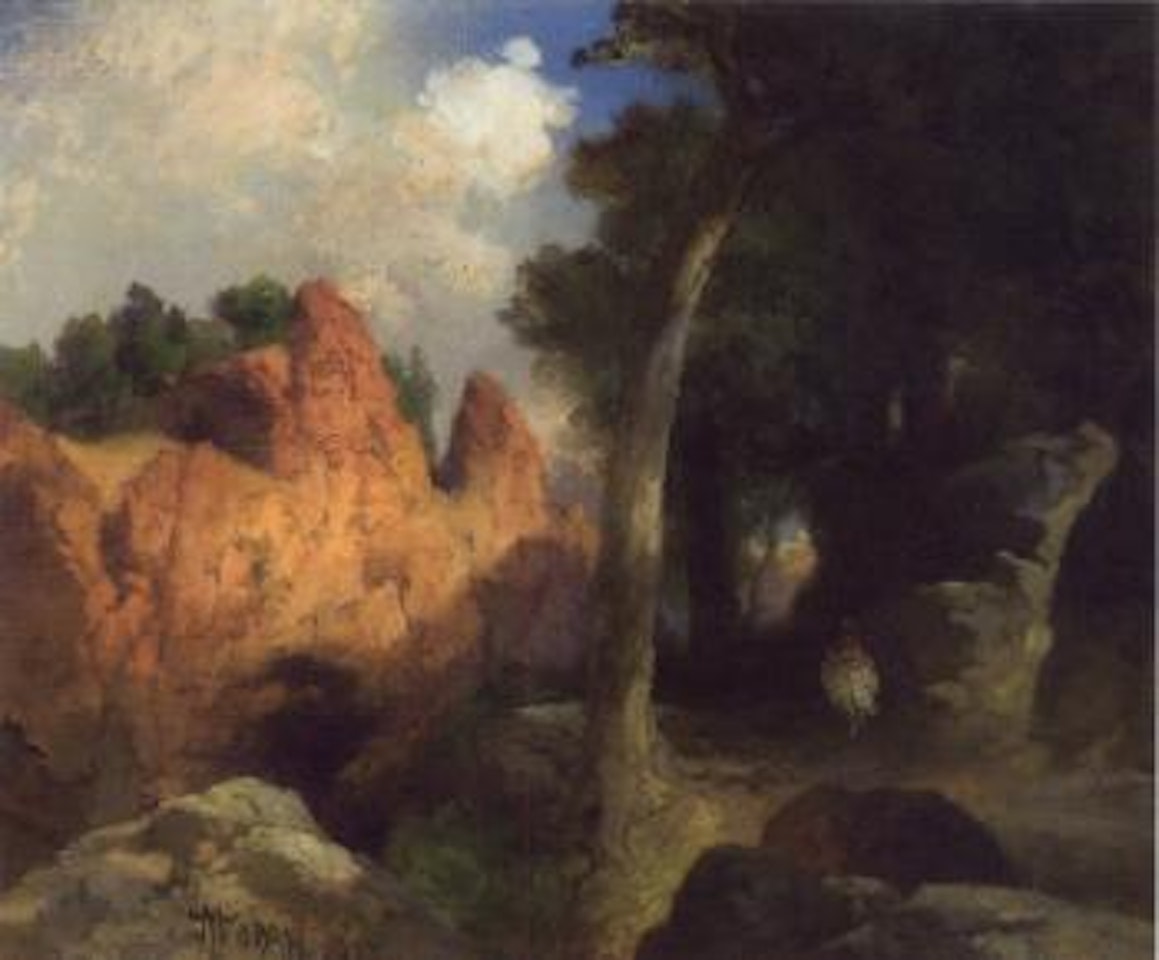 A glimpse of the Grand Canyon by Thomas Moran