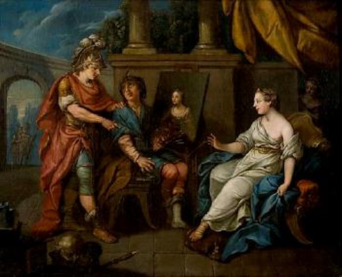 Alexander the Great visiting Apelles' atelier by French School