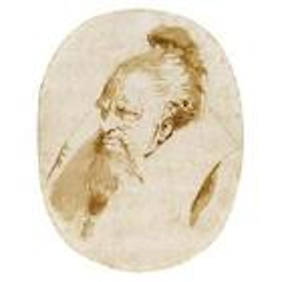 Head of a bearded man by Giovanni Battista Tiepolo