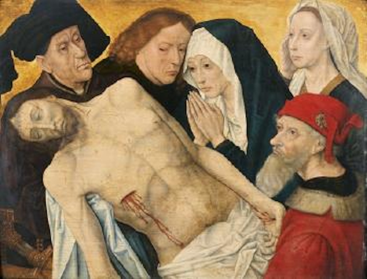 La déploration du Christ  by Flemish School by Hugo van der Goes