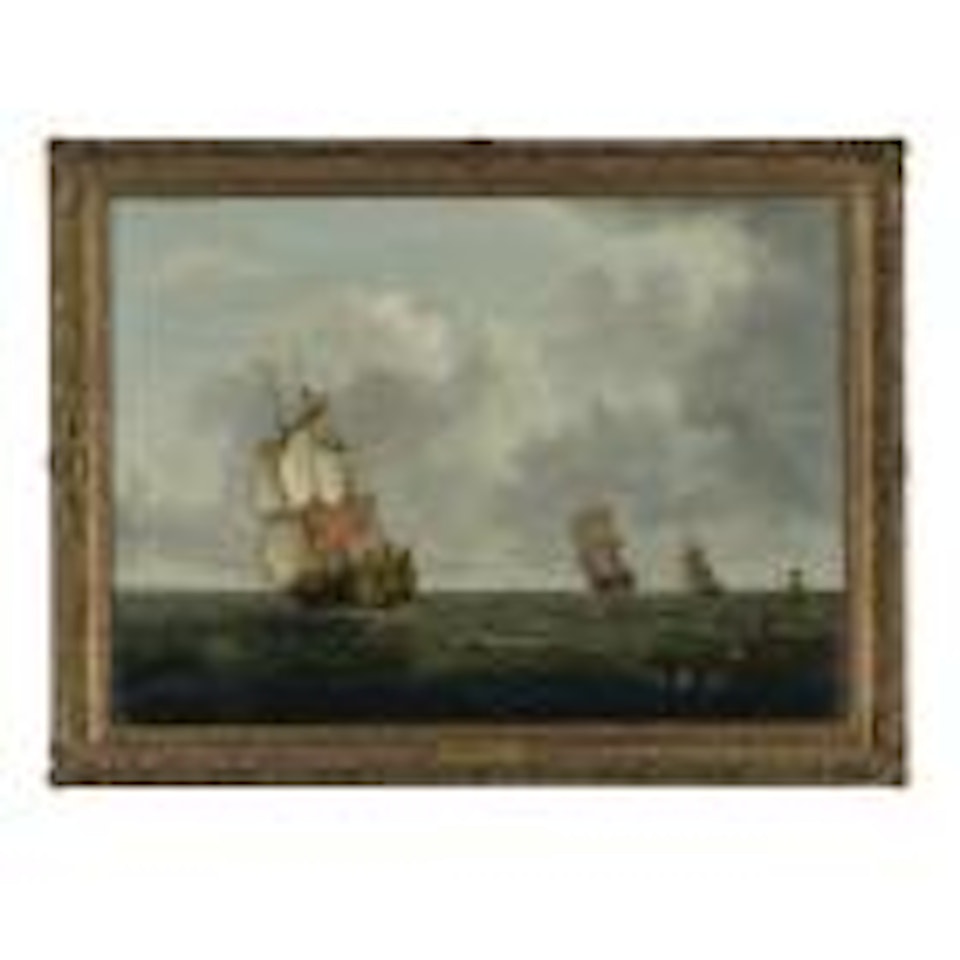 Capture of the Chausey Islands, 1756, with a British Squadron in the Gulf of St. Malo by Francis Swaine