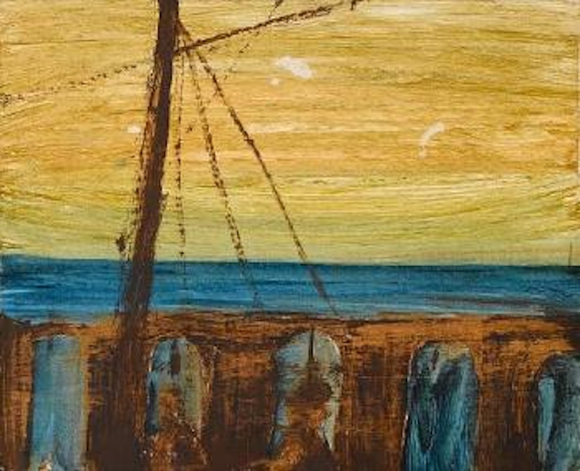 On board HMS Indomitable. A scene from Billy Budd: Moonboy. Untitled by Sidney Nolan