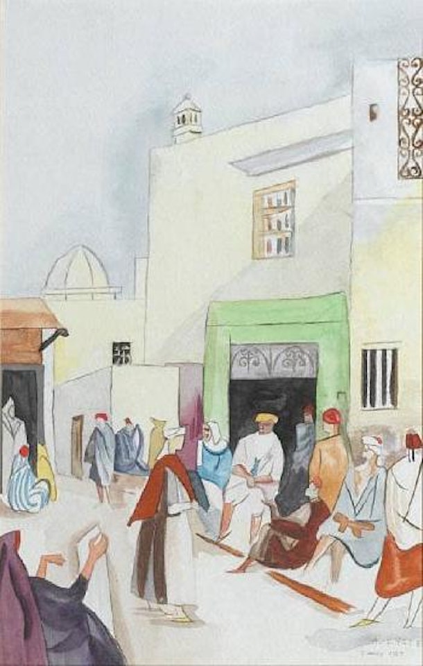 Tunis street scene by André Lhote