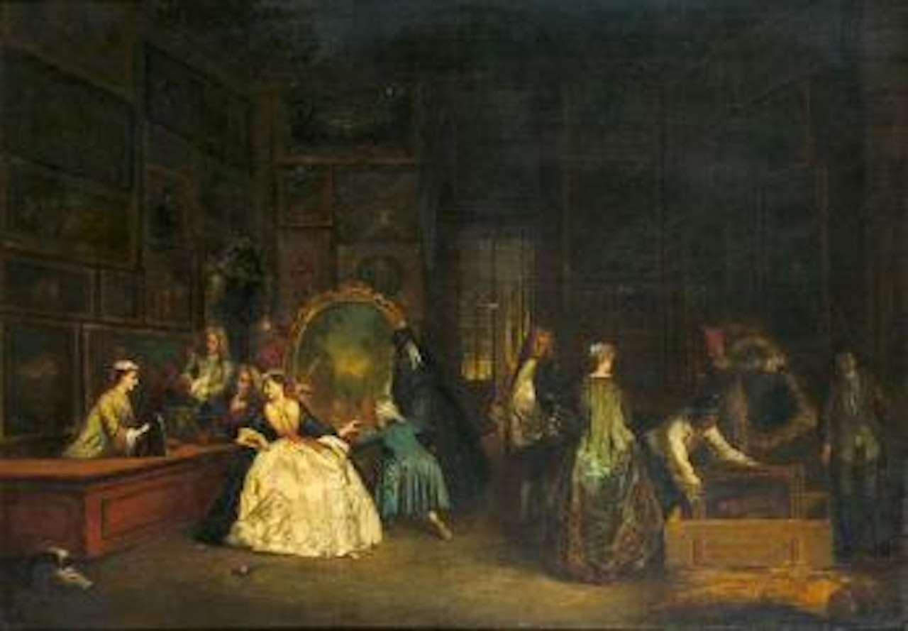 L'enseigne de Gersaint by French School by Jean-Antoine Watteau