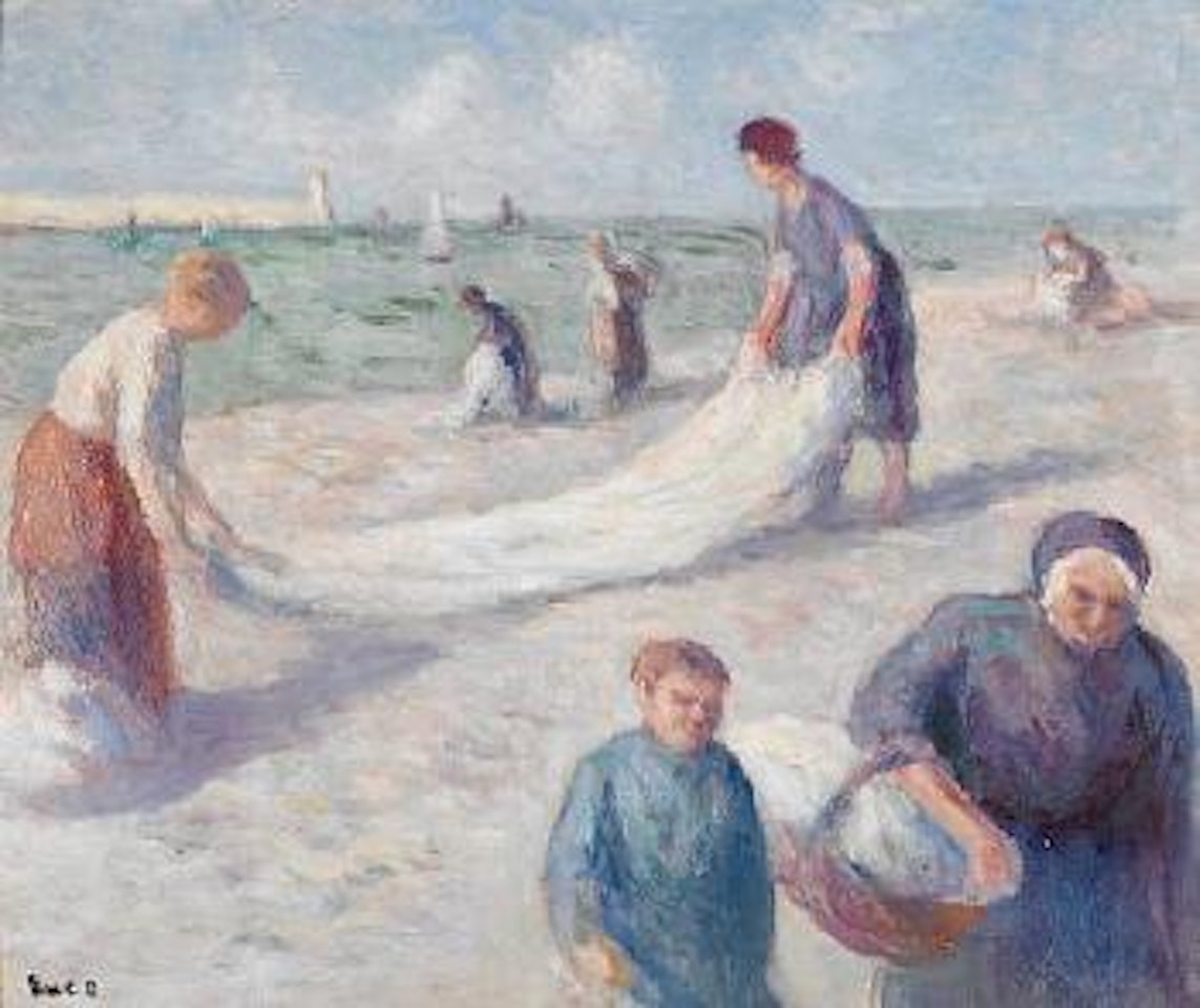 Honfleur, la plage by Maximilien Luce