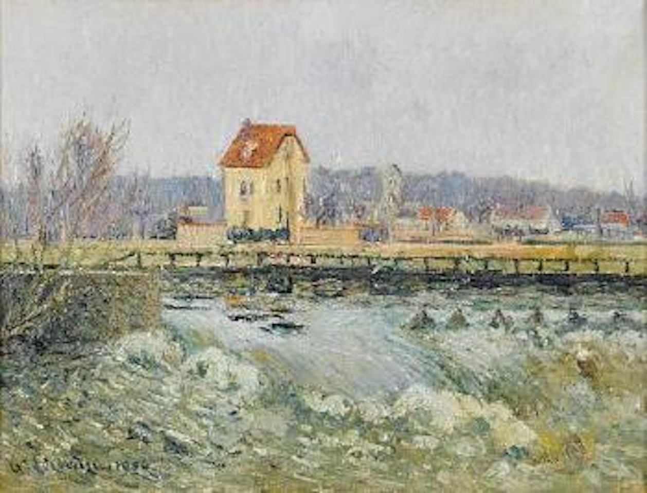 Barrage à Pontoise by Gustave Loiseau
