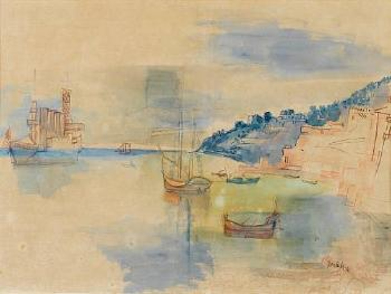 Baie de Villefranche-sur-mer by Jean Dufy