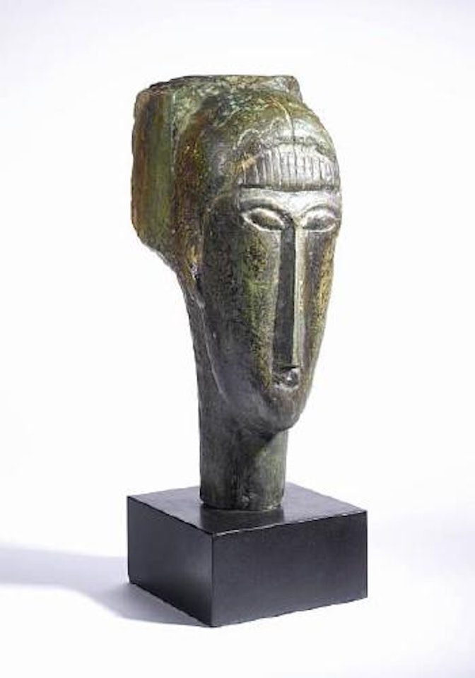 Tête à la frange by Amedeo Modigliani
