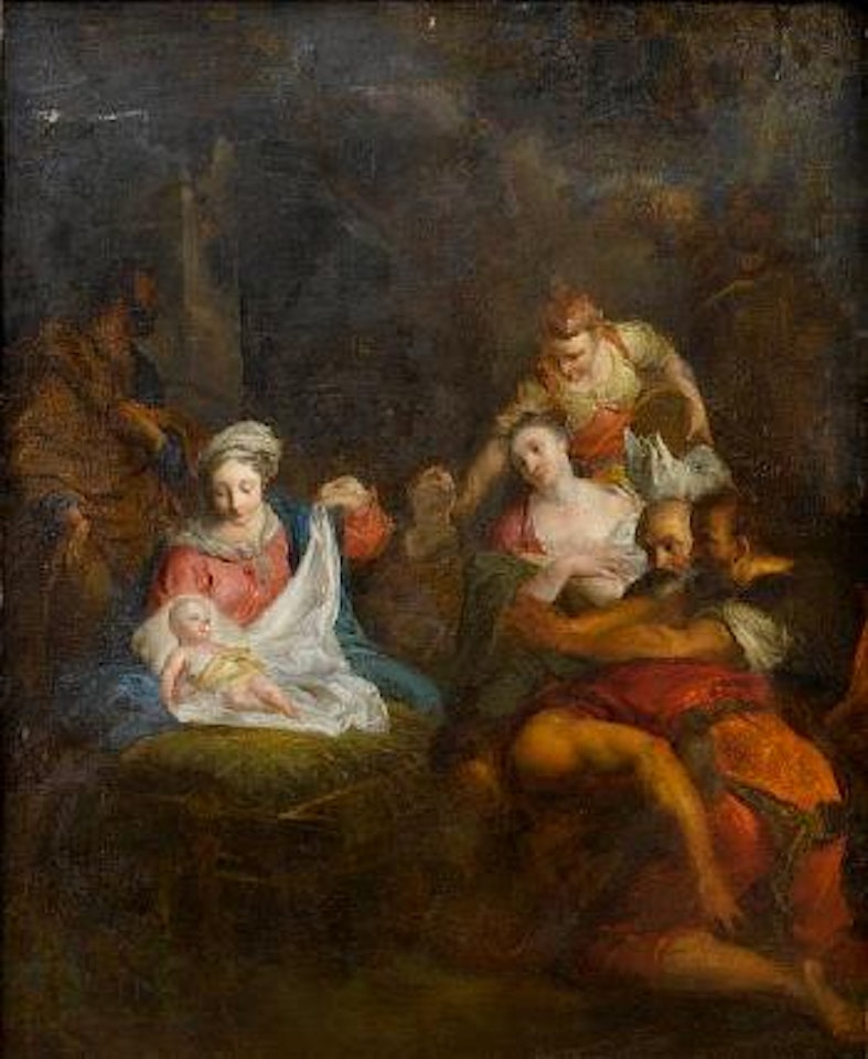 The Adoration of the Shepherds by Christian Wilhelm Ernst Dietrich