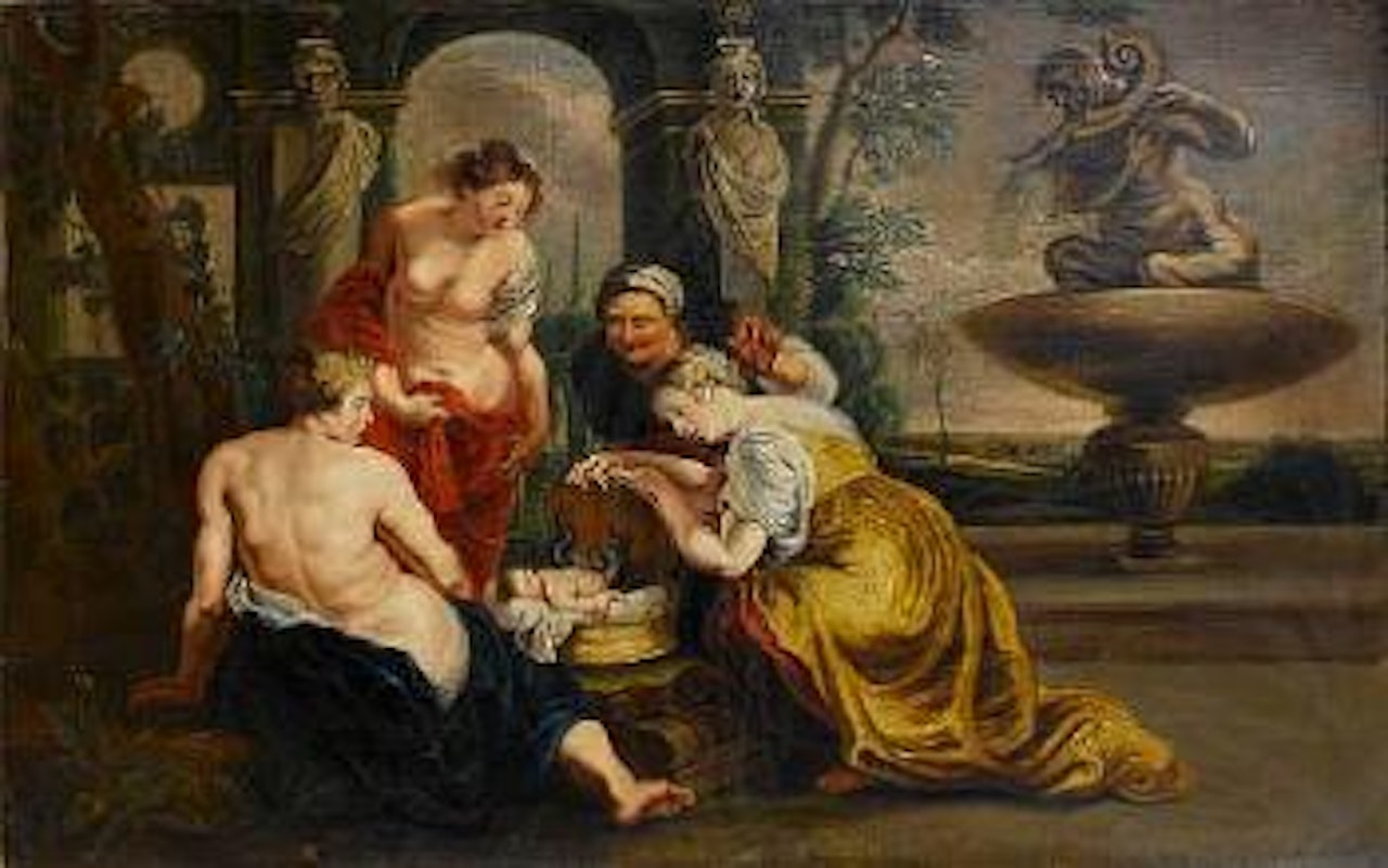 The daughters of Cecrops finding Erichthonius by Peter Paul Rubens