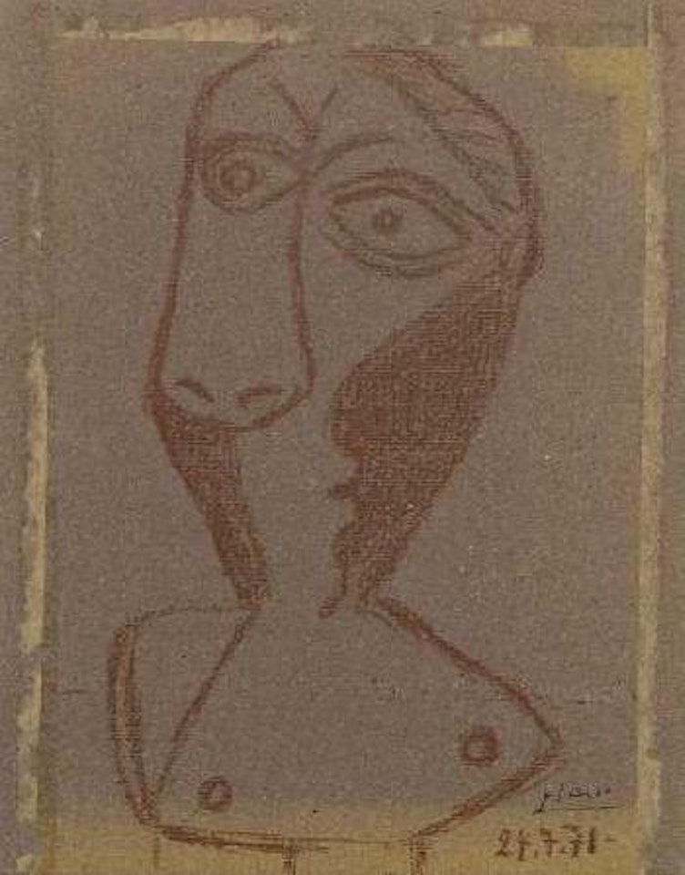 Tête de femme (Zervos 111) by Pablo Picasso