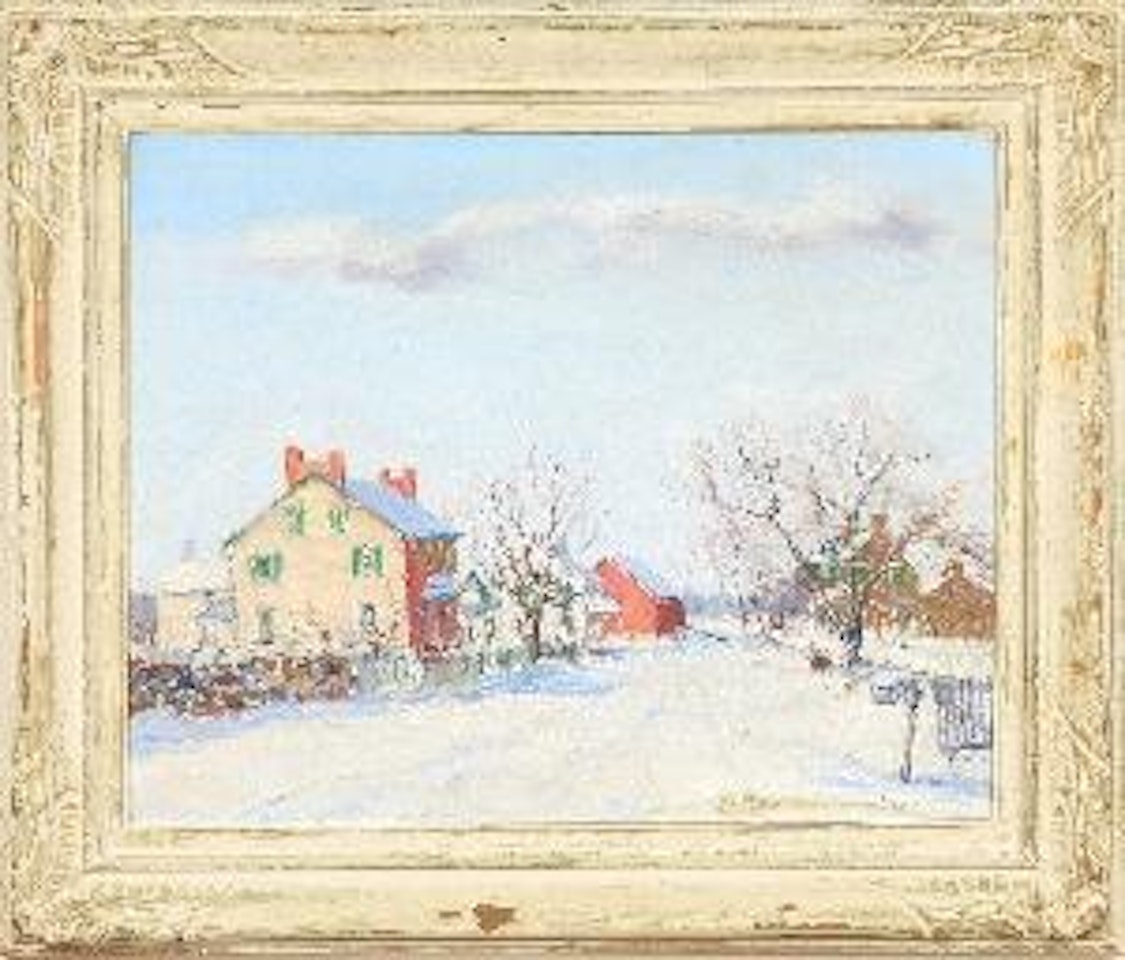 Ridge Road, winter landscape by Walter Emerson Baum