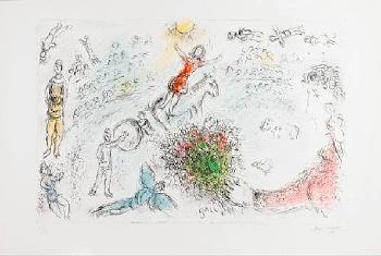 L'Ame du Cirque (Mourlot 982) by Marc Chagall