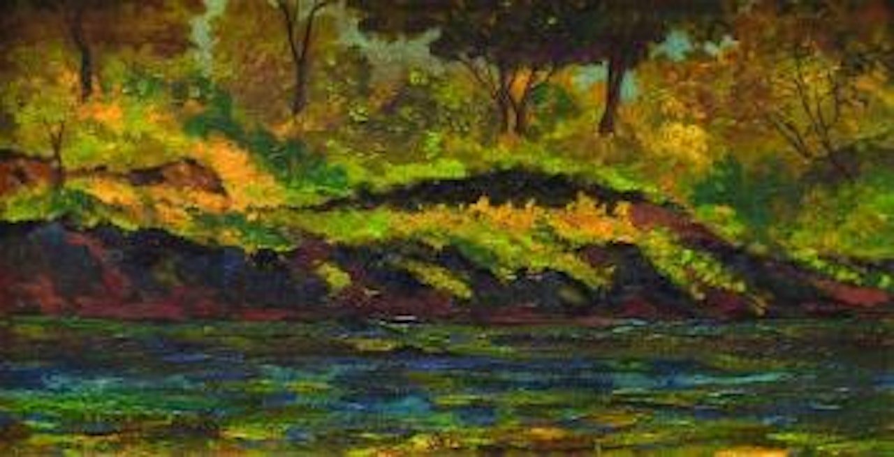 Paisaje con arroyo by Joaquín Clausell