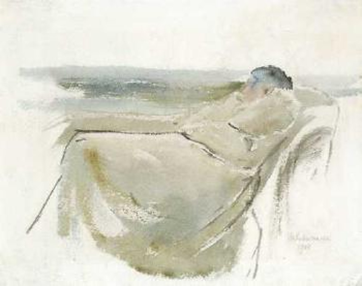 Frau Martha Liebermann, sitzend by Max Liebermann