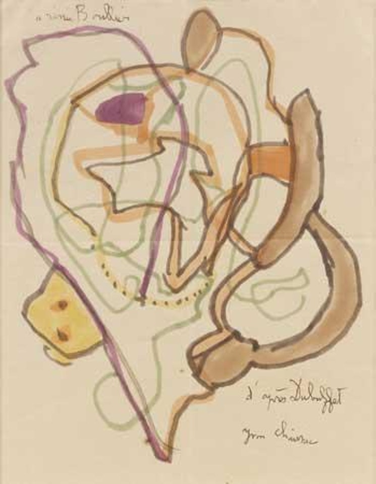Composition abstraite by Gaston Chaissac