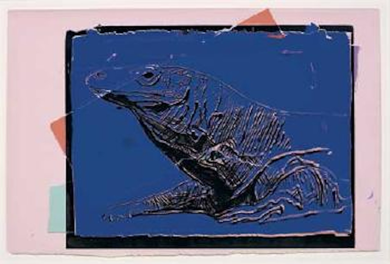 Vanishing animals : Komodo Monitor by Andy Warhol