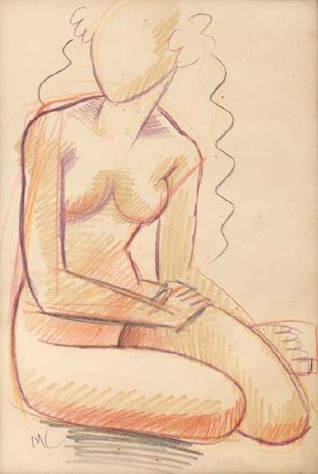 Desnudo sentada by Miguel Covarrubias