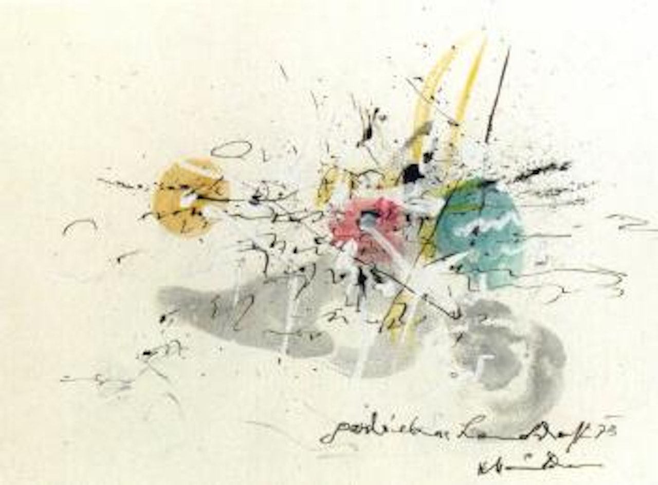 Geschriebene Landschaft by Hans Staudacher