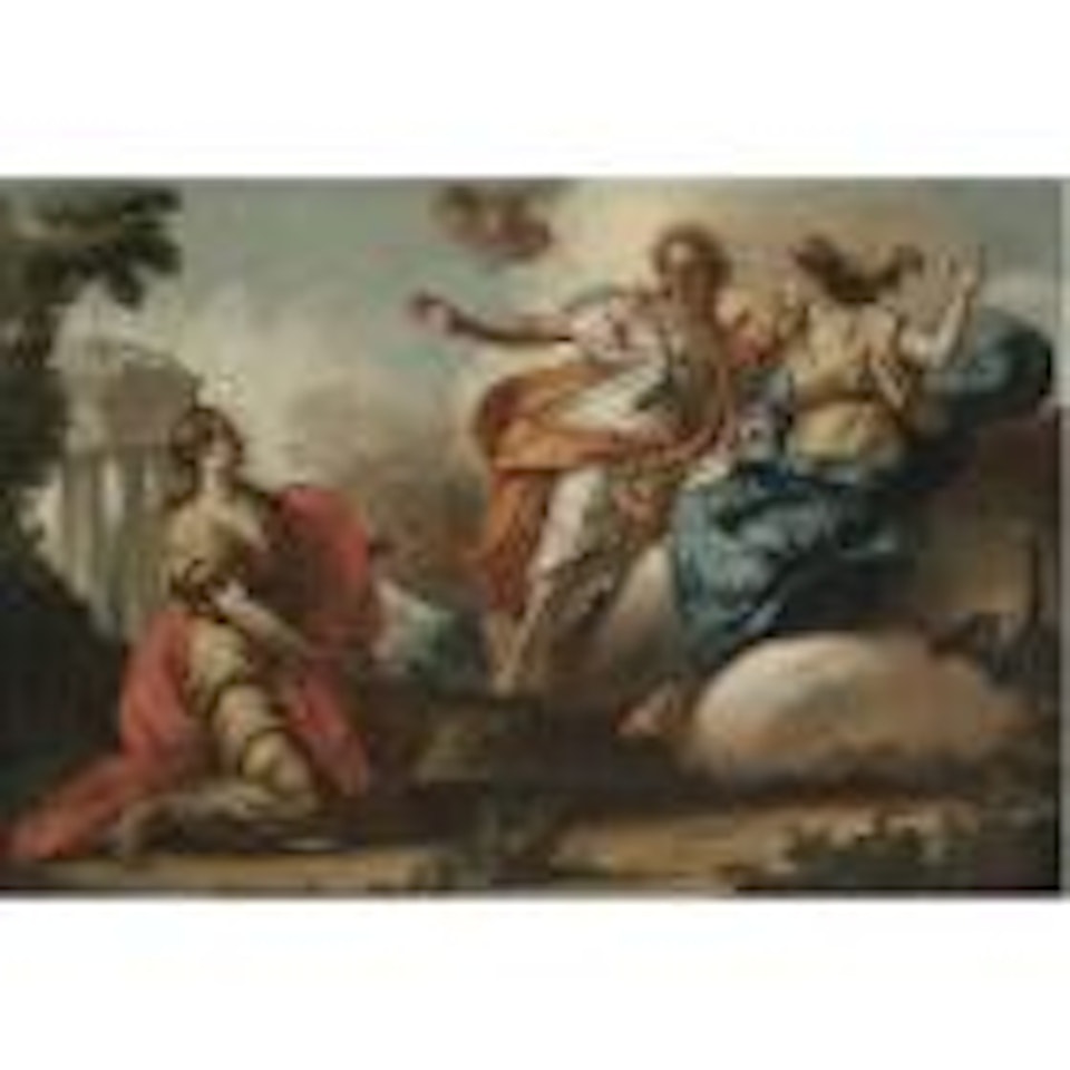 A classical subject, probably Psyche imploring the help of Ceres and Juno by Neapolitan School